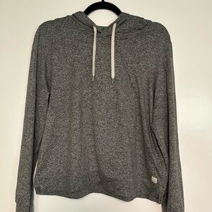 Vuori Dark Gray Heather Halo Hoodie L